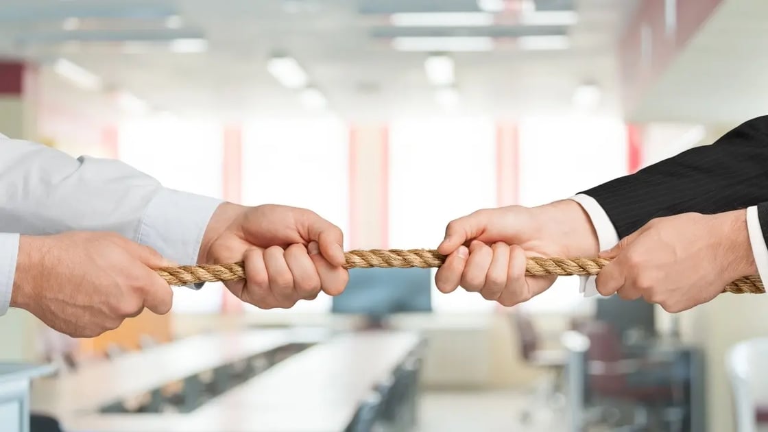 Competition-tug-of-war-rivalry-opposite-sides