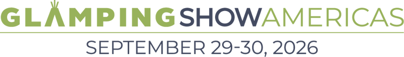 Glamping Show Americas logo with September 29-30, 2026 dates