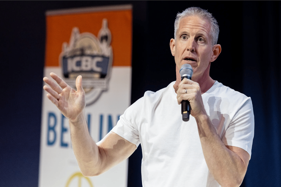 ICBC Owner and CEO, Alex Rogers announcing ICBC Berlin