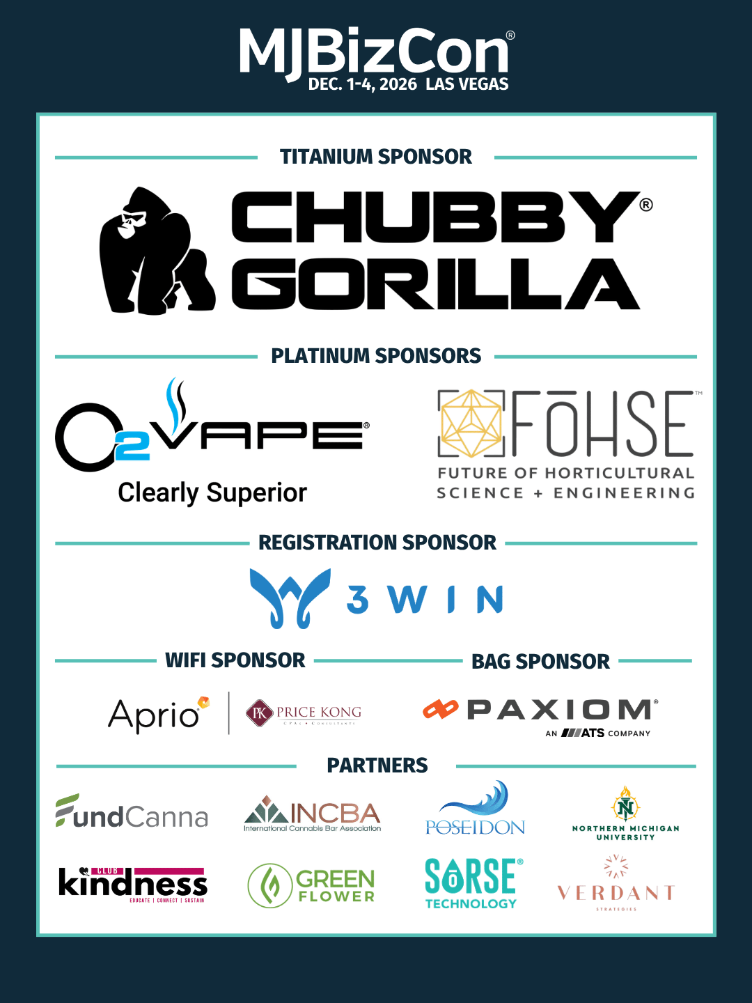 August New MJBizCon Partners and Sponsors