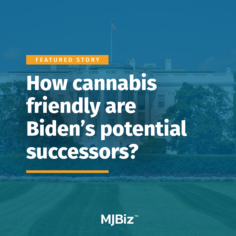 Which potential Biden replacement carries his marijuana views?  