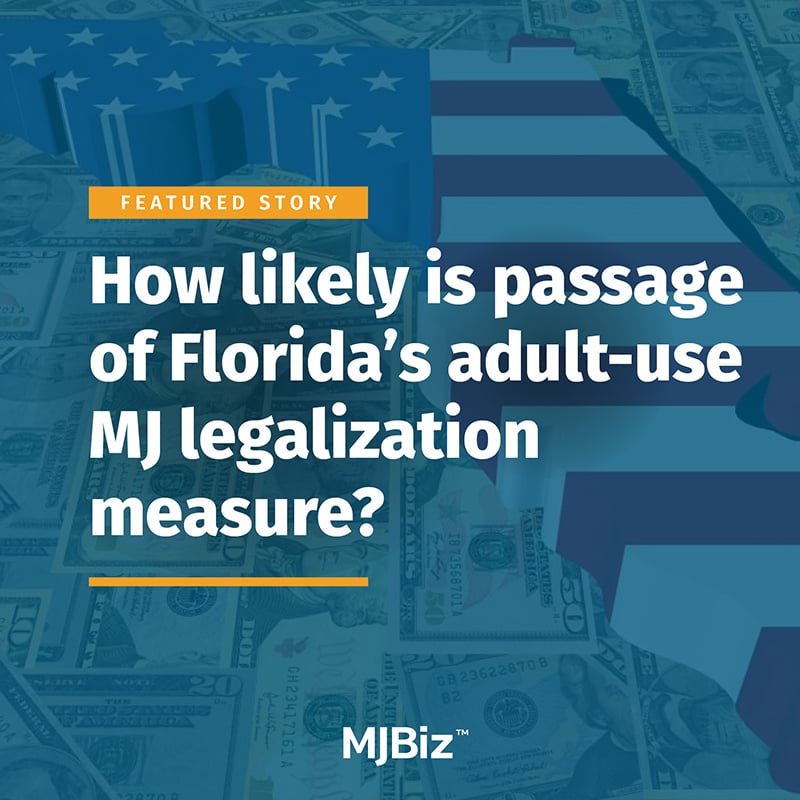 How likely is passage of Florida's adult-use MJ legalization measure?